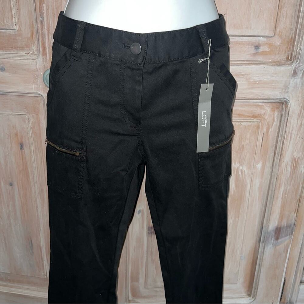 LOFT Black Skinny Ankle Pants Women’s 4 Petite NEW - Picture 7 of 8